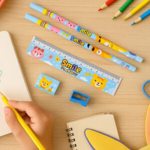 Wooden Pencil Set (5 Pc): School Supplies, Stationery...