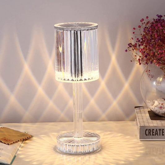 Crystal Table Lamp , Touch Control Atmosphere Nightstand...