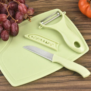 Plastic Kitchen Peeler - Green & Classic Stainless...