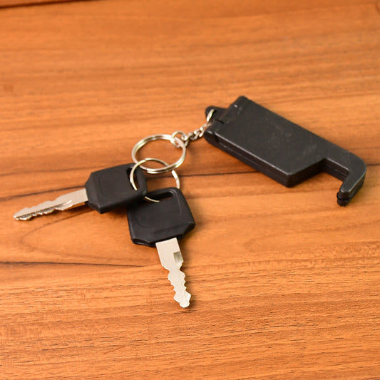 2 in 1 Plastic Keychain with Mobile Stand...