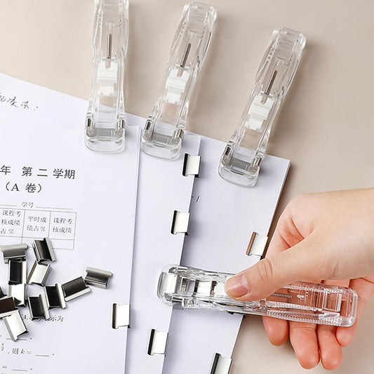 Portable Paper Clamp With 8 Pcs Clip Dispenser...
