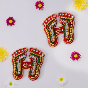 Decorative Laxmi Charan Paduka Sticker Set (Pack of...