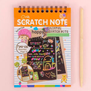 Crafts Rainbow Art Scratch Paper Book (10 Pages,...