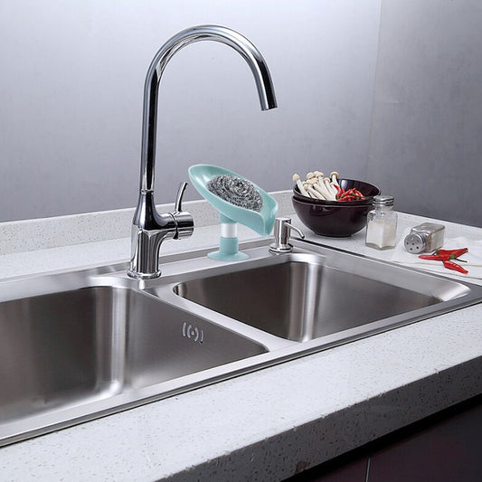 Self Draining Soap Holder for Bathroom Leaf Shape...
