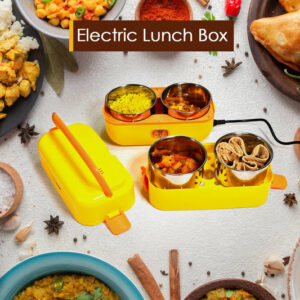 2Layer Electric Lunch Box for Office, Portable Lunch...
