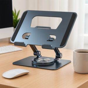Aluminum Alloy 360°Rotating Bracket, Adjustable Laptop St...