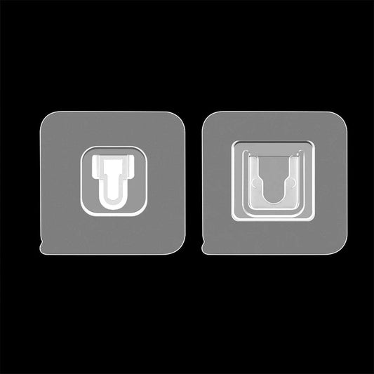 174202_d5fa5cd9-9d87-4c41-a3e5-41265e60c8dc.jpg Adhesive Plastic Wall Hooks - Heavy Duty (1...