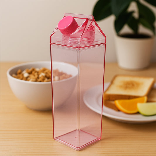Plastic Milk Carton Colorful Clear Water Bottle, 17...