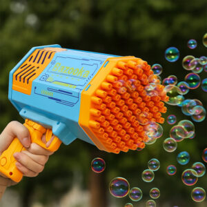 69 Holes Big Rechargeable Powerful Machine Bubble Gun...