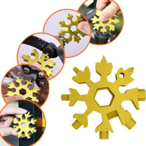 18-in-1 Snowflake Multi-Tool – Portable Bottle Opener, Sc...