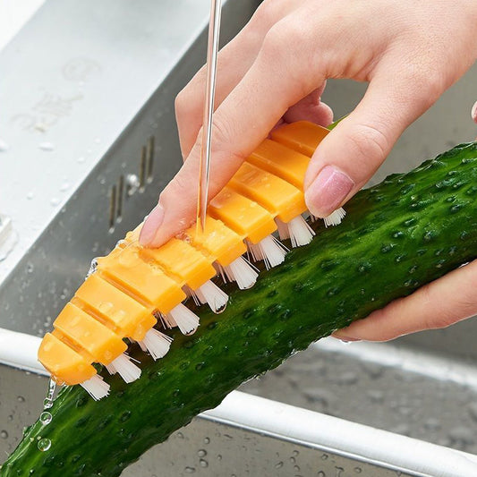 Carrot-Shaped Non-Toxic Vegetable Scrubbing Brush for Fru...