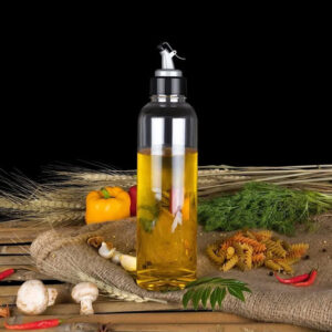 1L Oil Dispenser with Lid & Drip-Free Spout...