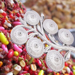 Tree Shape 6 Compartment Mukhwas Dani Serving Tray...