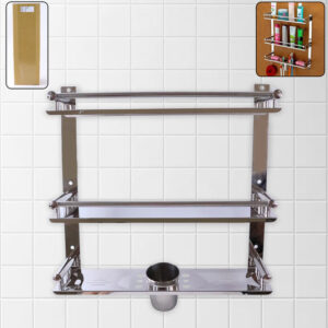 Stainless Steel 6 In 1 Multipurpose Bathroom Shelves...