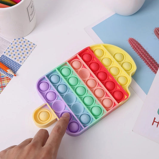 Ice Cream Candy Shape Fidget Toy Push Bubble...