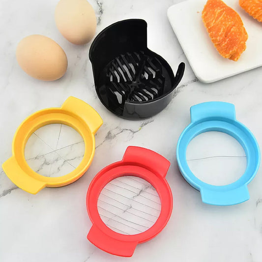 Multifunctional 3-in-1 Egg Cutter - Stainless Steel Slici...
