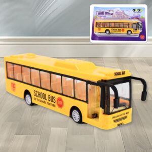 Inertia Bus Toys , High Simulation Yellow Fine...