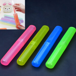 4-Piece Anti-Bacterial Plastic Toothbrush Cover Set – Tra...