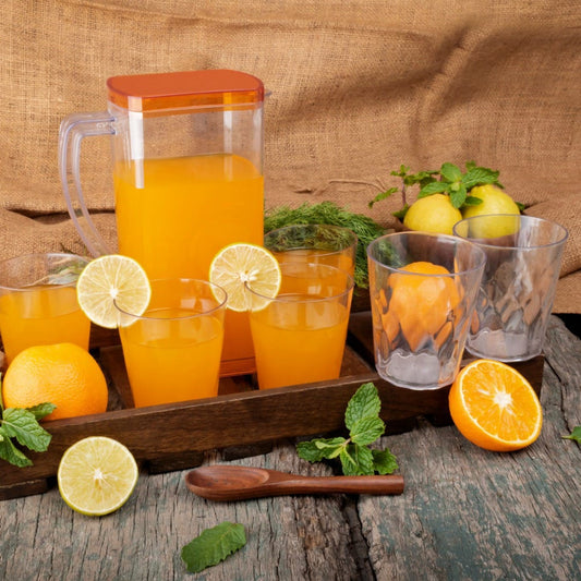 Resistant Glass Jug for Juice, Milk, Cold or...