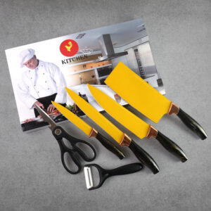 6 Pcs Professional Kitchen Knife Set with Chef...