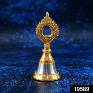 Brass and Steel Temple Ghanti (Pooja Bell) –...