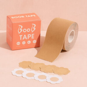 Boob Tape with Nipple Covers: Cotton, Breathable, Lift...