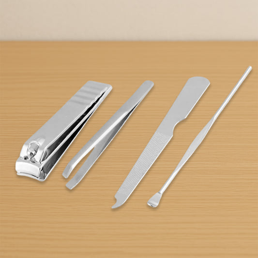 4-in-1 Nail Clipper Kit: Stainless Steel Tools, Manicure...