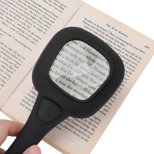 Handheld LED Magnifying Glass – 6 Lighted Magnifier...