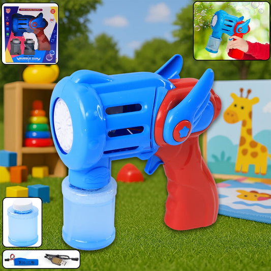 Rechargeable Bubble Gun Toy for Kids (1 Set)