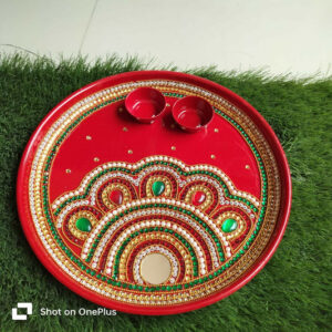 Decorative Pooja Thali For Diwali / Welcome Pooja...