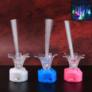 Multi-Color LED Fiber Optic Flower Night Lamps (Mix...