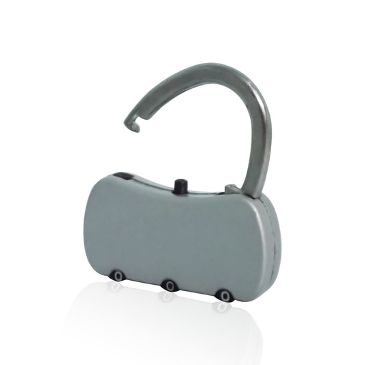 3-Digit Resettable Combination Round Padlock for Luggage ...