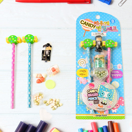 Fun Candy Design Pencil Set with Accessories (1...