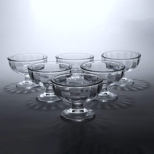 Premium Glass Ice Cream Dessert Bowl 6 Pc...