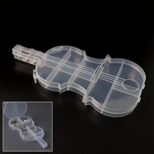 jewel-storage-box-01.jpg Violin Shape Plastic Storage Box (1 Pc)