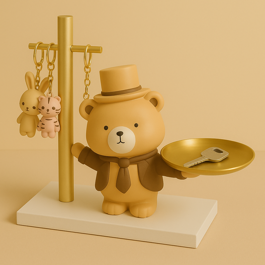 HOME DECOR Adorable Bear Butler Key Holder &...