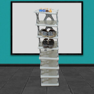 Foldable Shoe Rack (1 Pc, 8 Layers): Space-Saving,...
