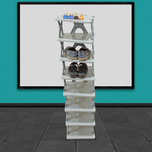 Foldable Shoe Rack (1 Pc, 8 Layers): Space-Saving,...