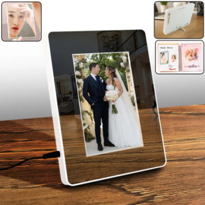Multifunctional LED Magic Mirror with Hidden Photo Frame...