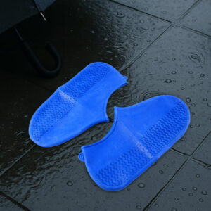 Blue Non-Slip Silicone Rain Reusable Anti skid Waterproof...