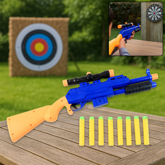 Shot Air Gun Toy with Scope and 8...