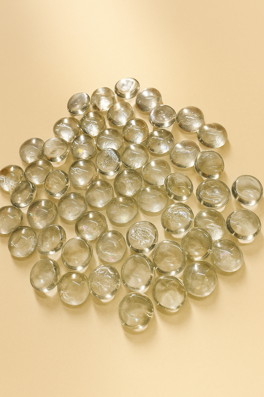 uW1yDlVM5s.png Clear Glass Pebbles for Decoration – Flat Marbles...
