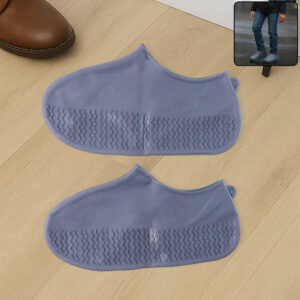 Grey Non-Slip Silicone Rain Reusable Anti skid Waterproof...