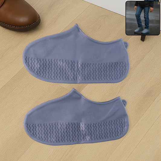 Grey Non-Slip Silicone Rain Reusable Anti skid Waterproof...